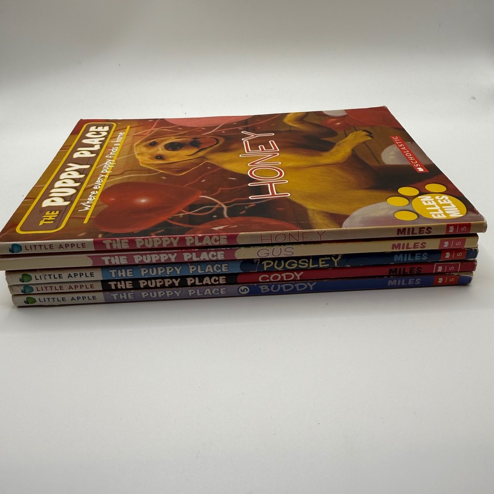 The Puppy Place Book Lot 5 Ellen Miles Scholastic Honey Gus Pugsley Cody Buddy